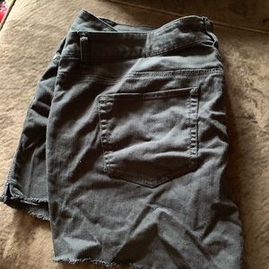 Torrid Black Denim Shorts Size 22